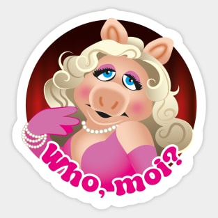 Who, moi? Sticker